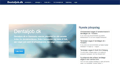 Desktop Screenshot of dentaljob.dk