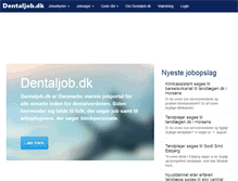 Tablet Screenshot of dentaljob.dk